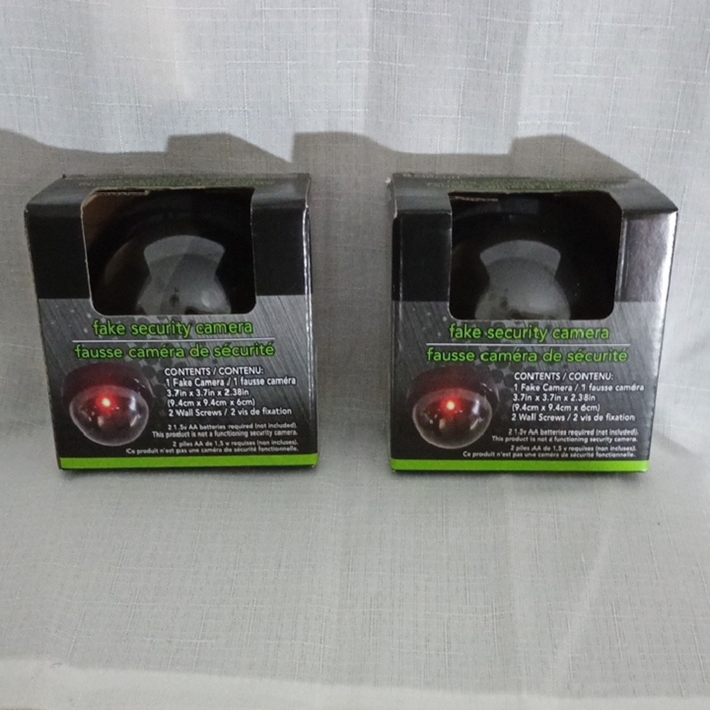 Fake Security Camera with Red LED Light